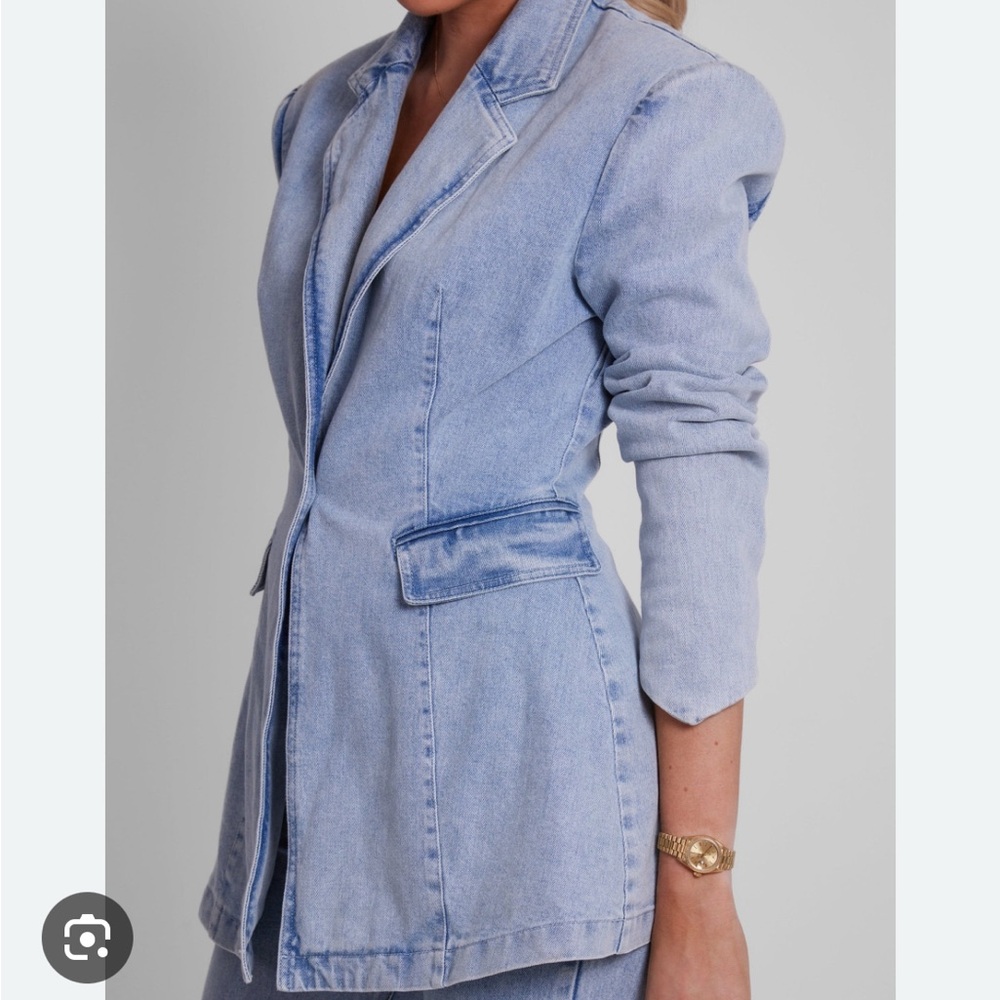 Odd Muse Blue Denim Blazer Jacket